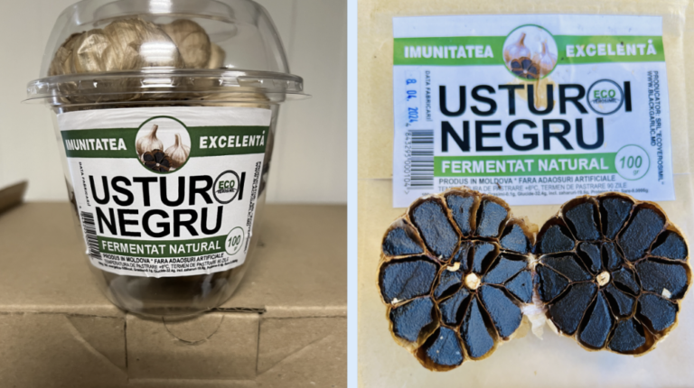 Primul usturoi negru moldovenesc