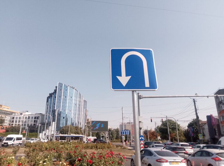 Разворот на месте клумбы
